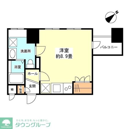 グランカーサ新宿御苑の物件間取画像